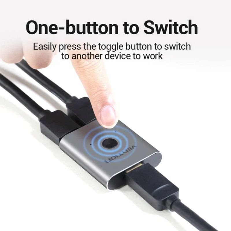 Switch Conmutador 4K HDMI 2.0 Bidireccional Vention AFUH0 HDMI Hembra / 2x HDMI Hembra - изображение 3