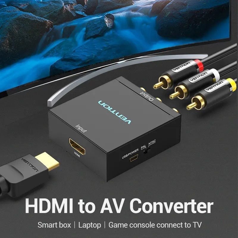 Convertidor HDMI a RCA Vention AEEB0/ HDMI Hembra - RCA Hembra - MiniUSB Hembra - изображение 3
