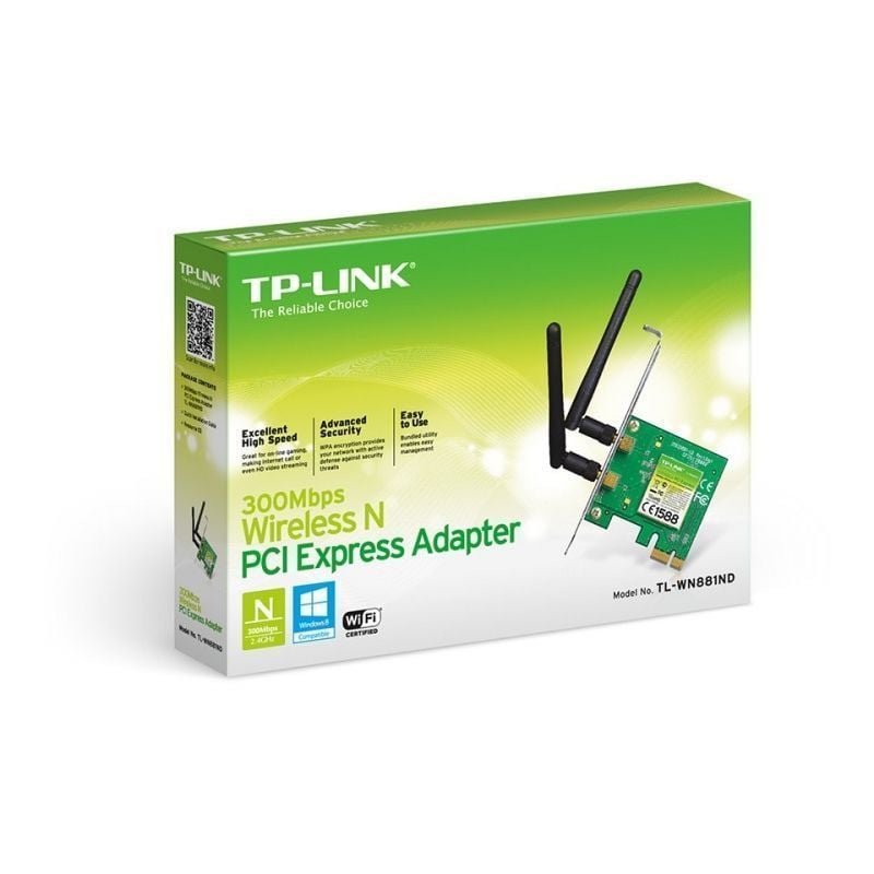 Tarjeta de red Inalámbrica-PCI Express TP-Link TL-WN881ND/ 300Mbps/ 2.4GHz - изображение 2