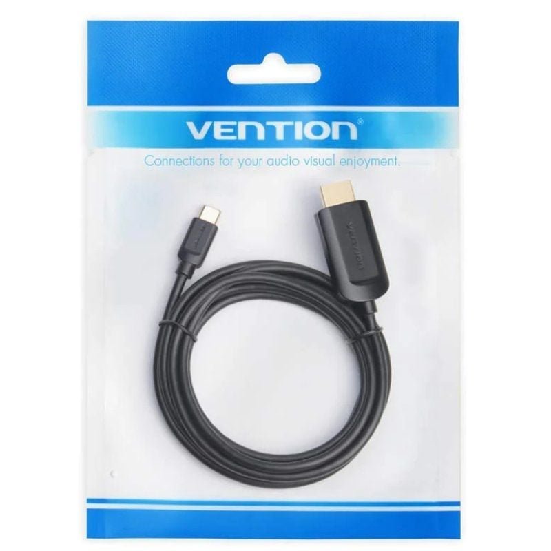Cable Conversor HDMI 1.4 4K Vention CGUBG/ USB Tipo-C Macho - HDMI Macho/ 1.5m/ Negro - изображение 5