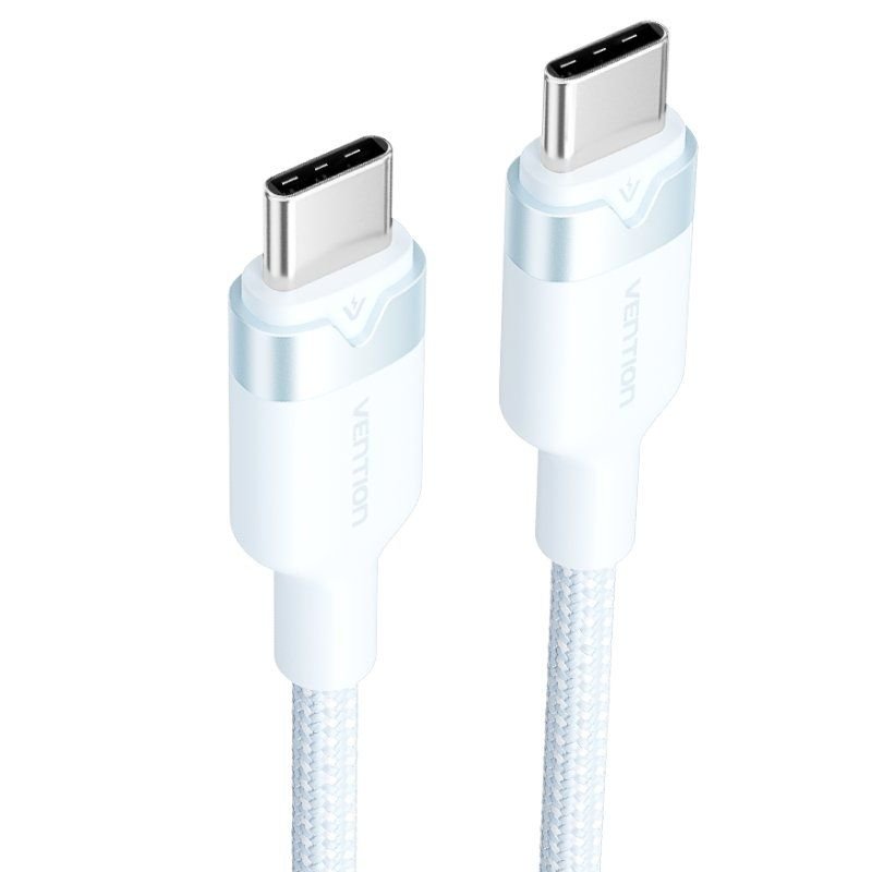 Cable USB 2.0 Tipo-C 3A Vention TRDSF/ USB Tipo-C Macho - USB Tipo-C Macho/ Hasta 60W/ 480Mbps/ 1m/ Azul - изображение 2