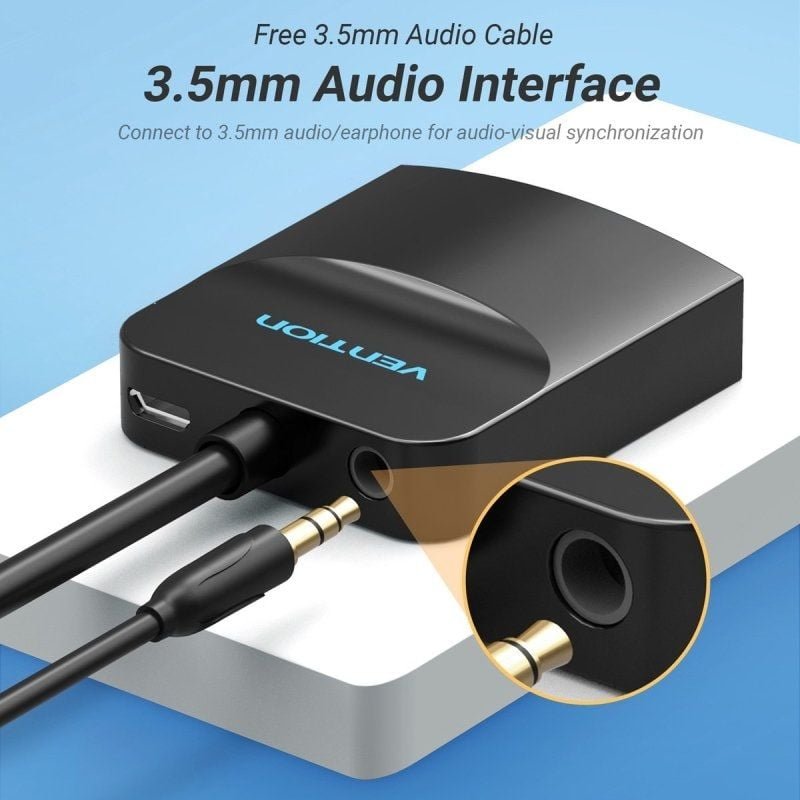Conversor Vention 42161 HDMI Macho - VGA Hembra - Jack 3.5 Hembra/ 15cm/ Negro - изображение 4