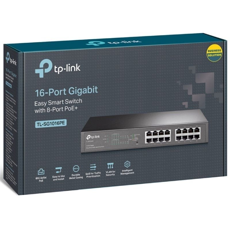 Switch TP-Link TL-SG1016PE/ 16 Puertos/ RJ45 10/100/1000/ PoE+ - изображение 3