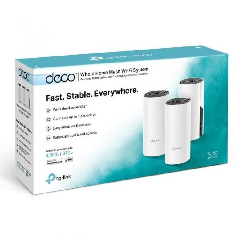 Sistema Mesh TP-Link Deco E4 1200Mbps/ 2.4GHz 5GHz/ Pack de 3 - изображение 5