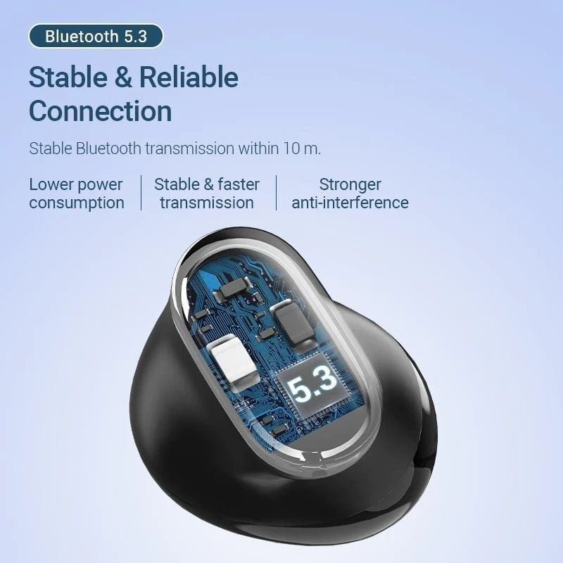 Auriculares Bluetooth Vention Tiny T12 NBLB0 con estuche de carga/ Autonomía 6h/ Negros - изображение 5