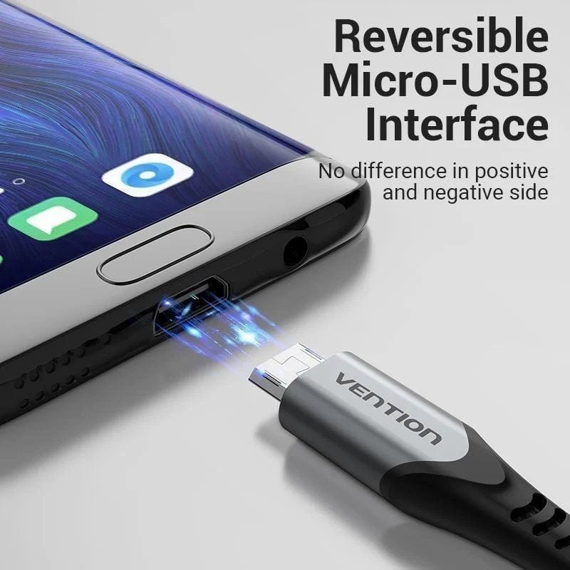 Cable USB 2.0 Vention COCHG/ USB Macho - MicroUSB Macho/ 480Mbps/ 1.5m/ Negro - изображение 3