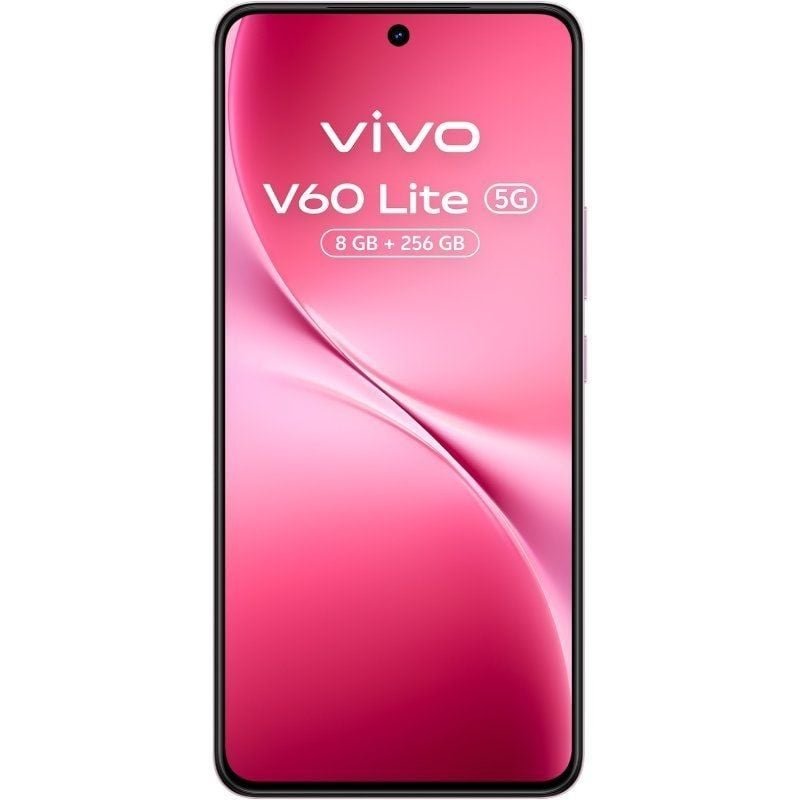 Smartphone Vivo V60 Lite 8GB/ 256GB/ 6.77"/ 5G/ Rosa/ Incluye Cargador 90W y Buds