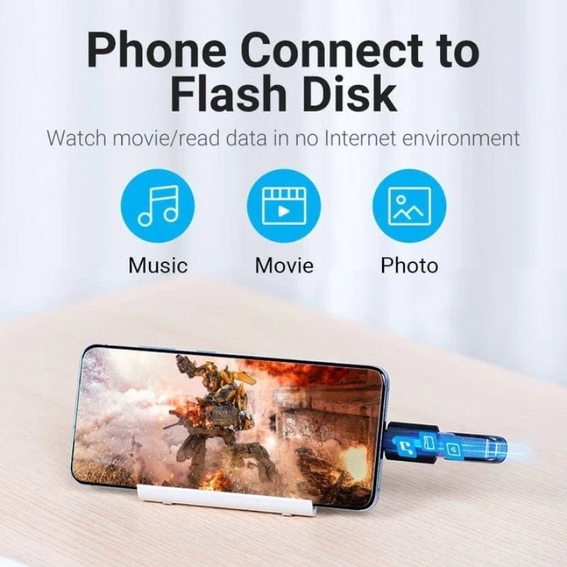 Adaptador USB 3.0 Vention CDUB0/ USB Tipo-C Macho - USB Hembra - изображение 2