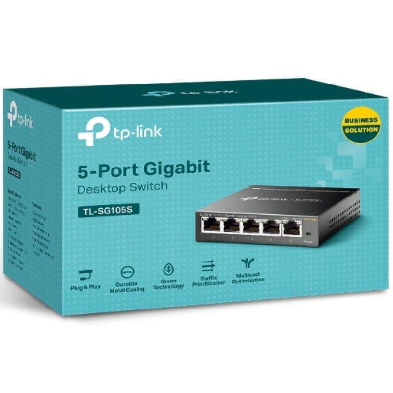 Switch TP-Link TL-SG105S 5 Puertos/ RJ-45 10/100/1000 - изображение 4