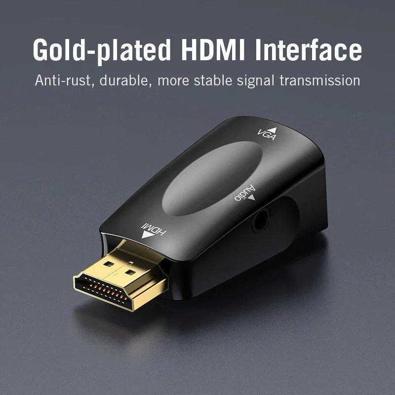Adaptador Conversor Vention AIDB0/ HDMI Macho a VGA Hembra/ Audio Jack 3.5mm - изображение 5