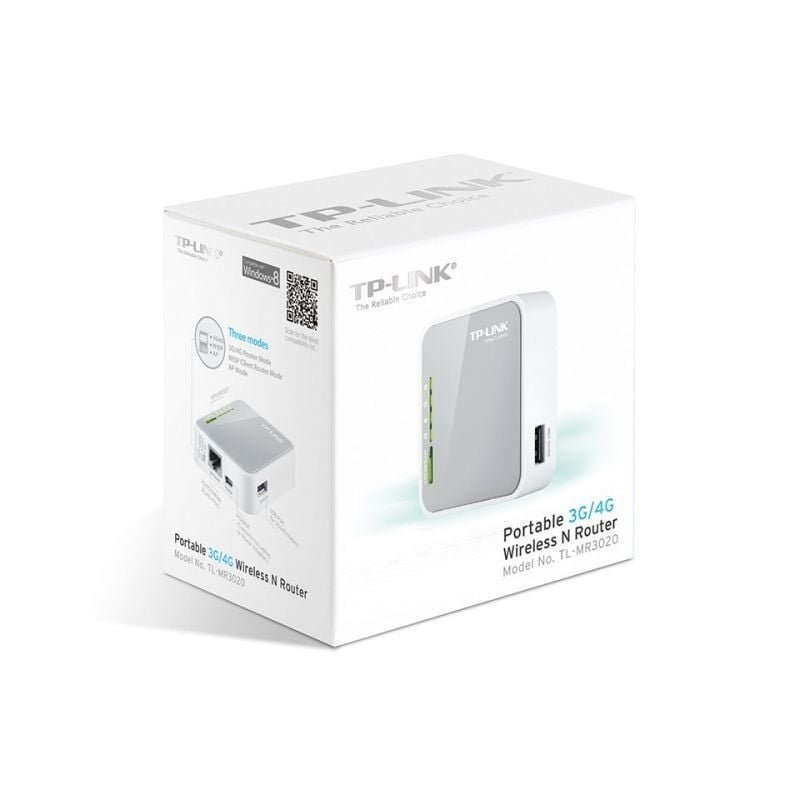 Router Inalámbrico 3G TP-Link TL-MR3020 150Mbps/ 2.4GHz/ 1 Antena/ WiFi 802.11n/g/b - изображение 4