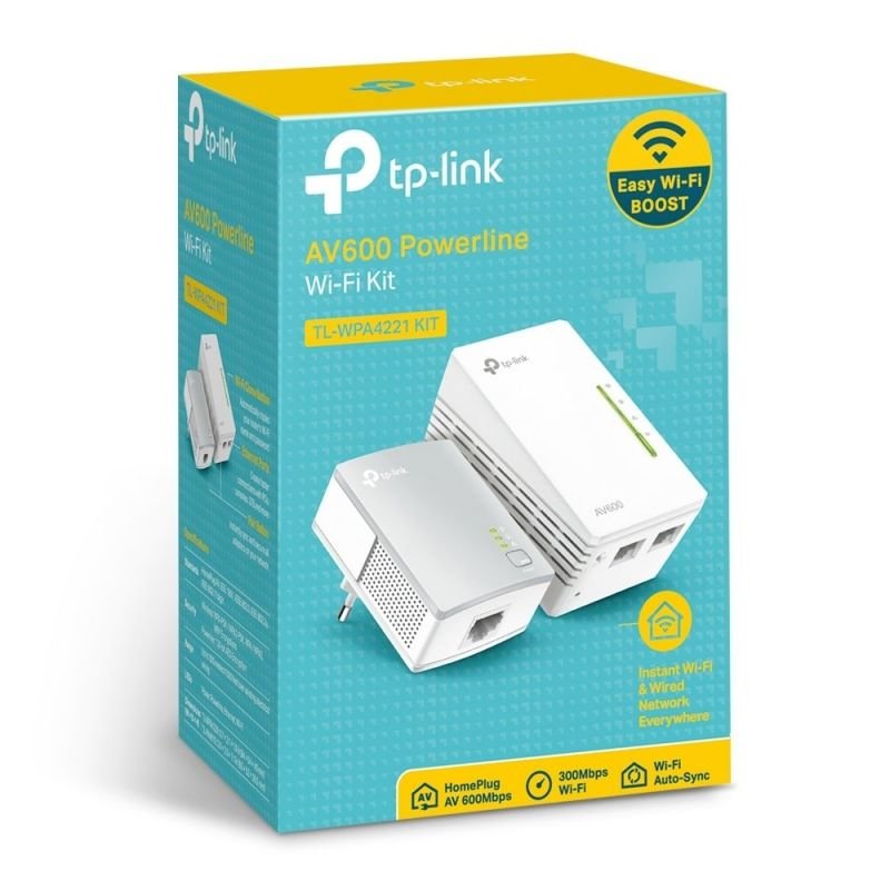 Adaptador Powerline TP-Link WPA4221KIT 600Mbps/ Alcance 300m/ Pack de 2 - изображение 4
