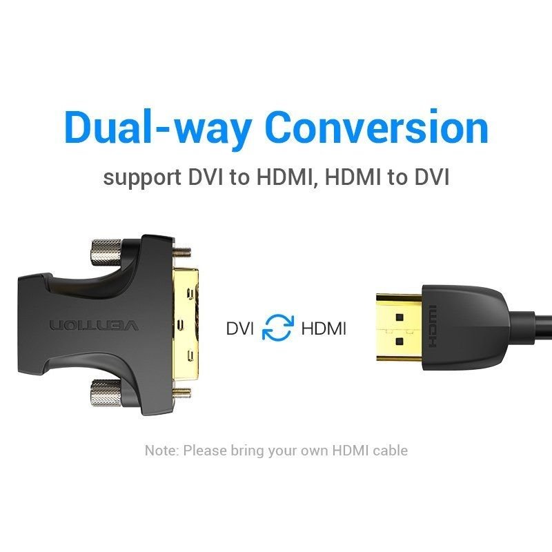 Adaptador HDMI Vention AILB0/ HDMI Hembra - DVI (24+1) Macho - изображение 3