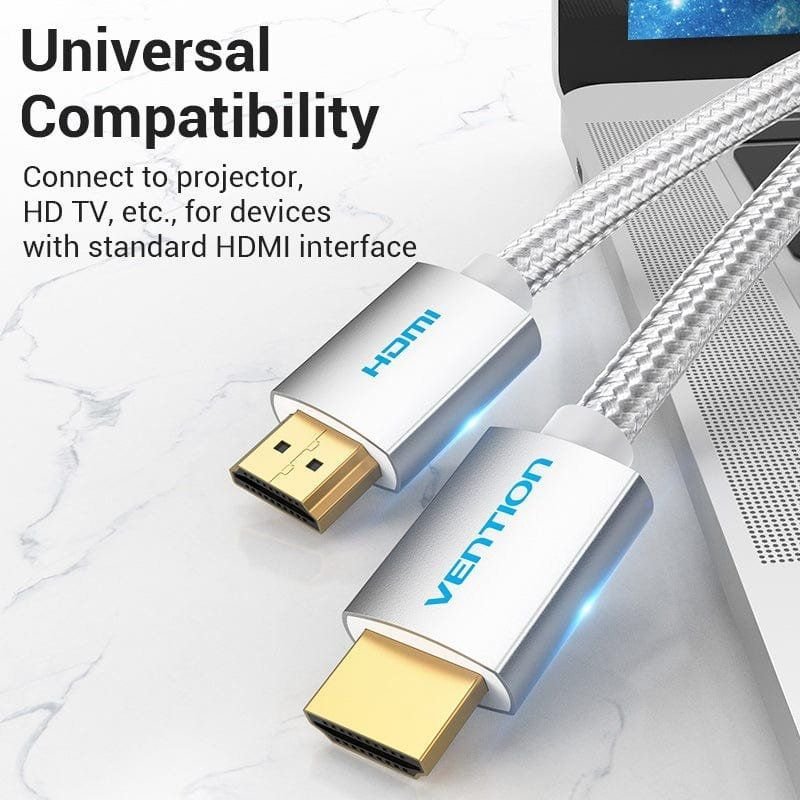 Cable HDMI 2.0 4K Vention AABIH/ HDMI Macho - HDMI Macho/ 2m/ Plata - изображение 2