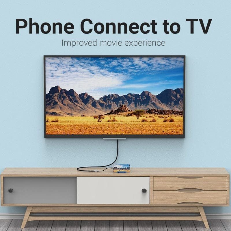 Conversor Vention TDEHB/ USB Tipo-C Macho - HDMI Hembra/ 15cm/ Plata - изображение 3