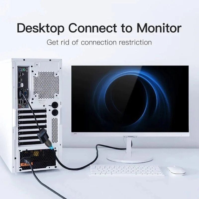 Cable Conversor Vention ACNBD/ VGA Macho - HDMI Hembra/ 50cm/ Negro - изображение 2