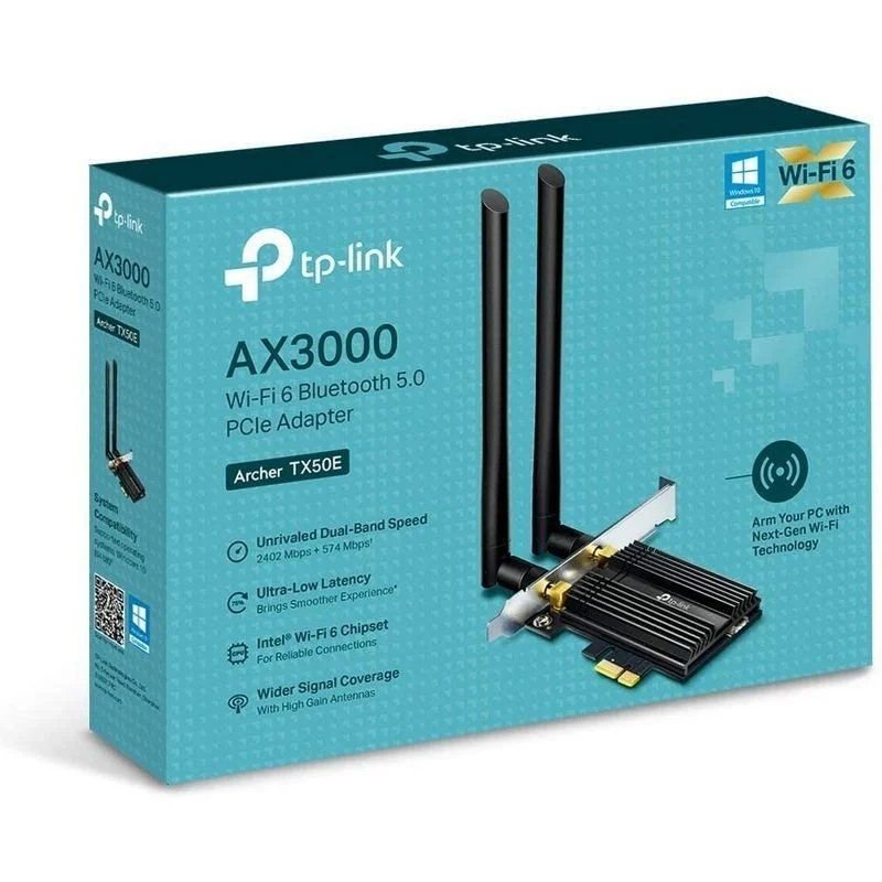 Tarjeta de Red Inalámbrica-PCI Express TP-Link Archer TX50E/ 3000Mbps/ 2.4/5GHz - изображение 2