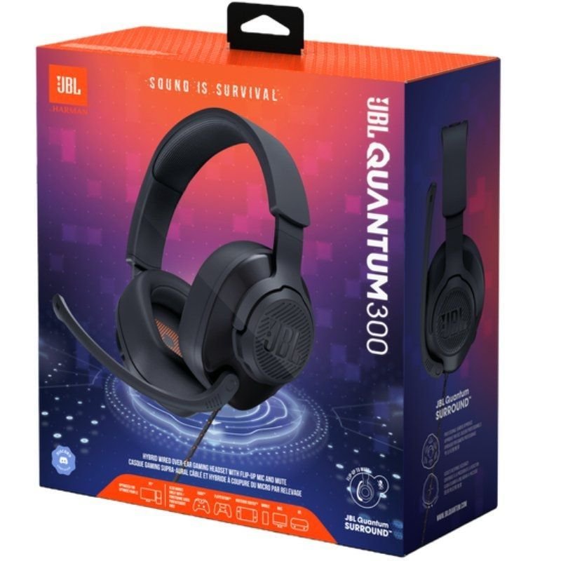 Auriculares Gaming con Micrófono JBL Quantum 300/ Jack 3.5/ Negros - изображение 5