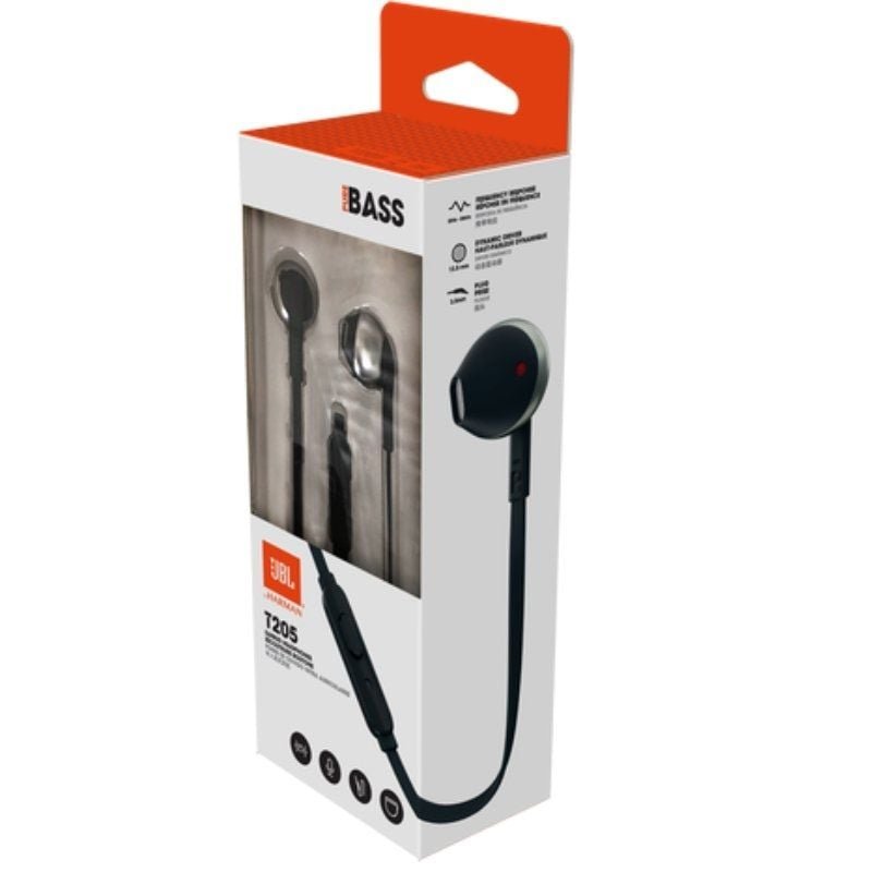 Auriculares Intrauditivos JBL Tune 205/ con Micrófono/ Jack 3.5/ Negros - изображение 5
