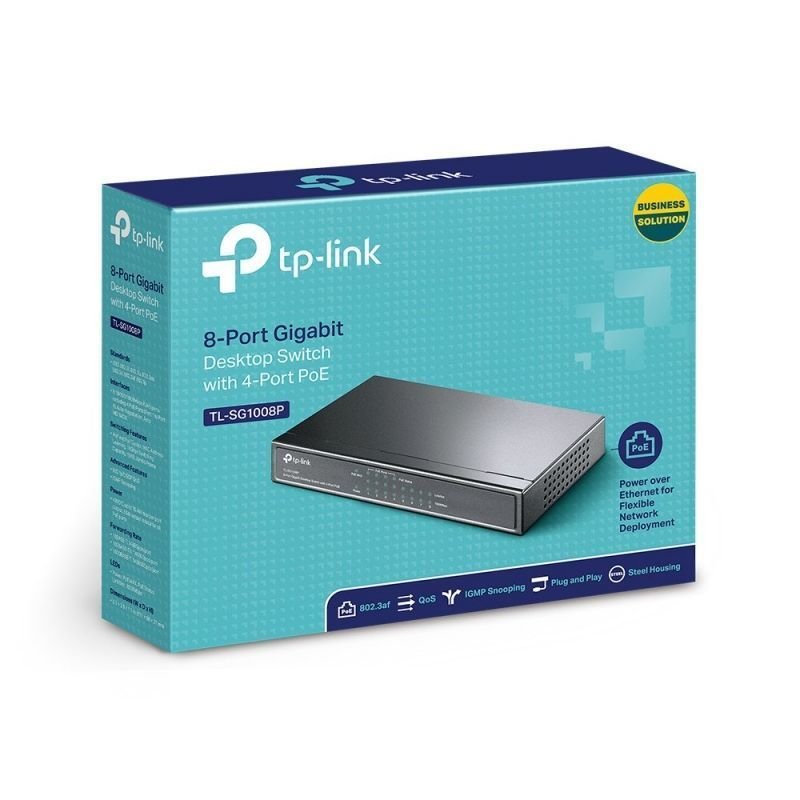 Switch TP-Link TL-SG1008P 8 Puertos/ RJ-45 10/100/1000 PoE - изображение 4
