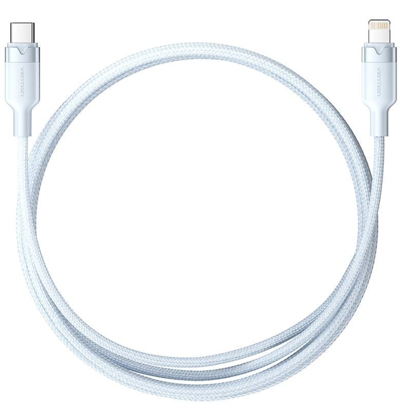 Cable USB Tipo-C Lightning Vention LALSH/ USB Tipo-C Macho - Lightning Macho/ 27W/ 480Mbps/ 2m/ Azul - изображение 2