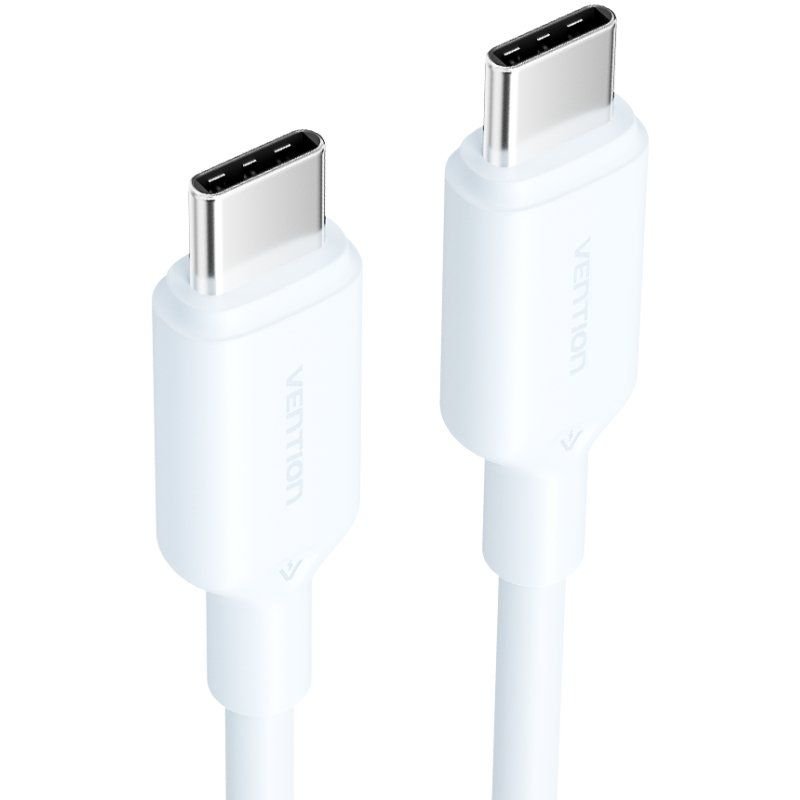 Cable USB 2.0 Tipo-C 3A Vention TRCSF/ USB Tipo-C Macho - USB Tipo-C Macho/ Hasta 60W/ 480Mbps/ 1m/ Azul - изображение 2