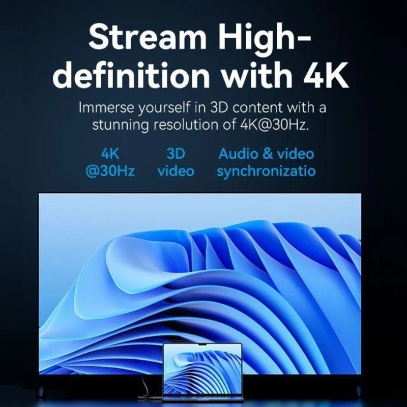 Cable Conversor Vention HFOBJ/ DisplayPort Macho - HDMI Macho/ 5m/ Negro - изображение 2