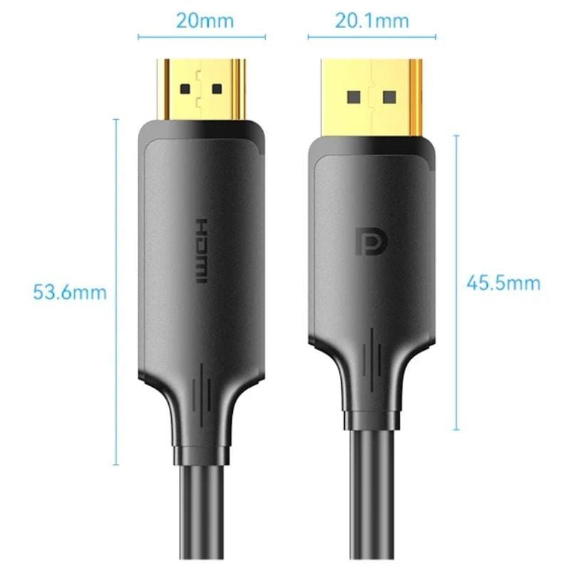 Cable Conversor Vention HFOBJ/ DisplayPort Macho - HDMI Macho/ 5m/ Negro - изображение 4