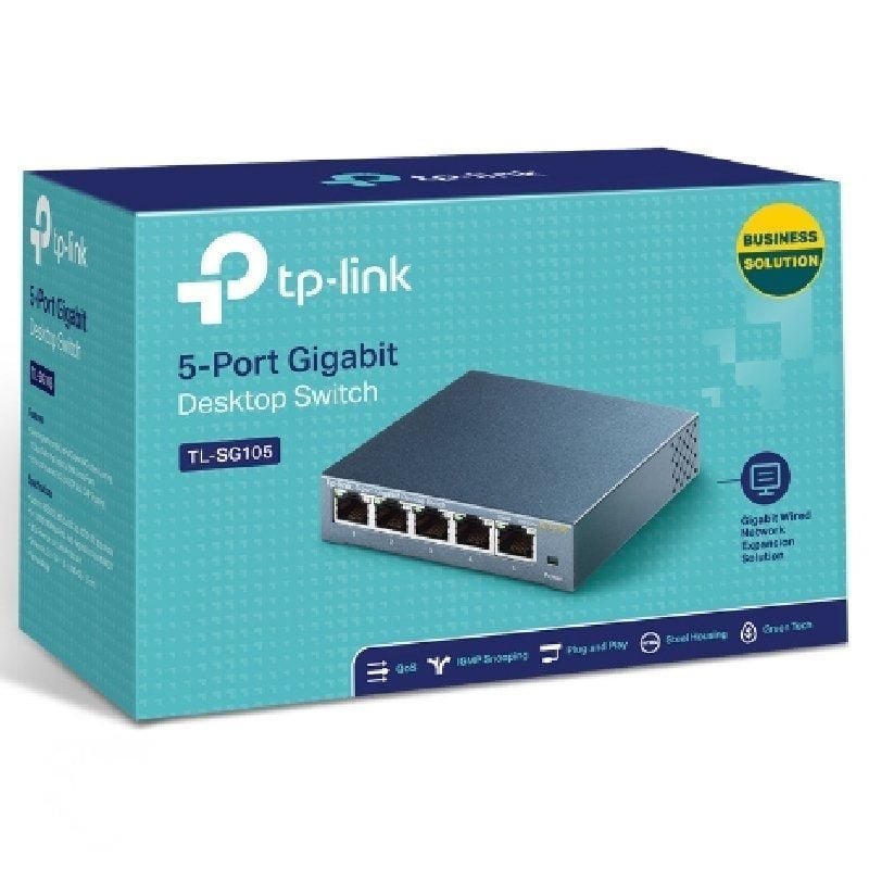 Switch TP-Link TL-SG105 5 Puertos/ RJ-45 10/100/1000 - изображение 4