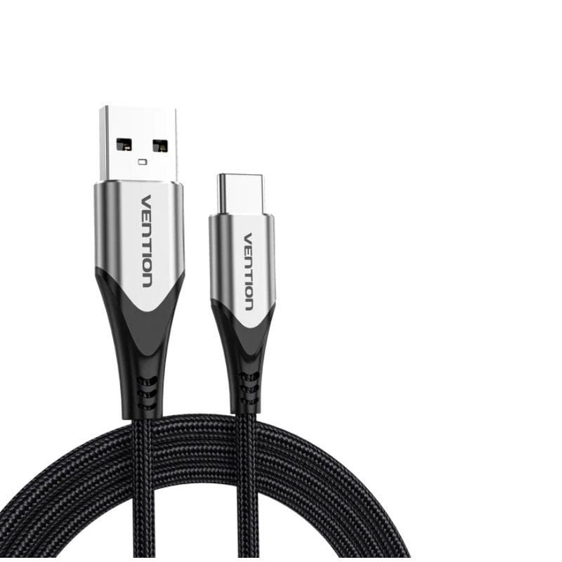Cable USB 2.0 Tipo-C Vention CODHF/ USB Macho - USB Tipo-C Macho/ Hasta 60W/ 480Mbps/ 1m/ Gris - изображение 2