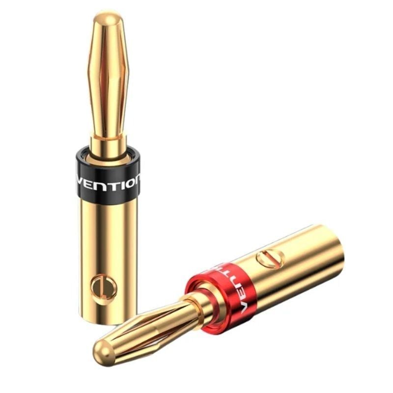 Adaptador/ Conector Banana Vention BFDJ0-2/ Cable de Audio Hembra - Banana Macho/ 2 uds/ Dorado - изображение 2