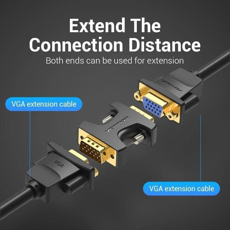 Adaptador Vention DDEB0/ VGA Macho - VGA Macho - изображение 3