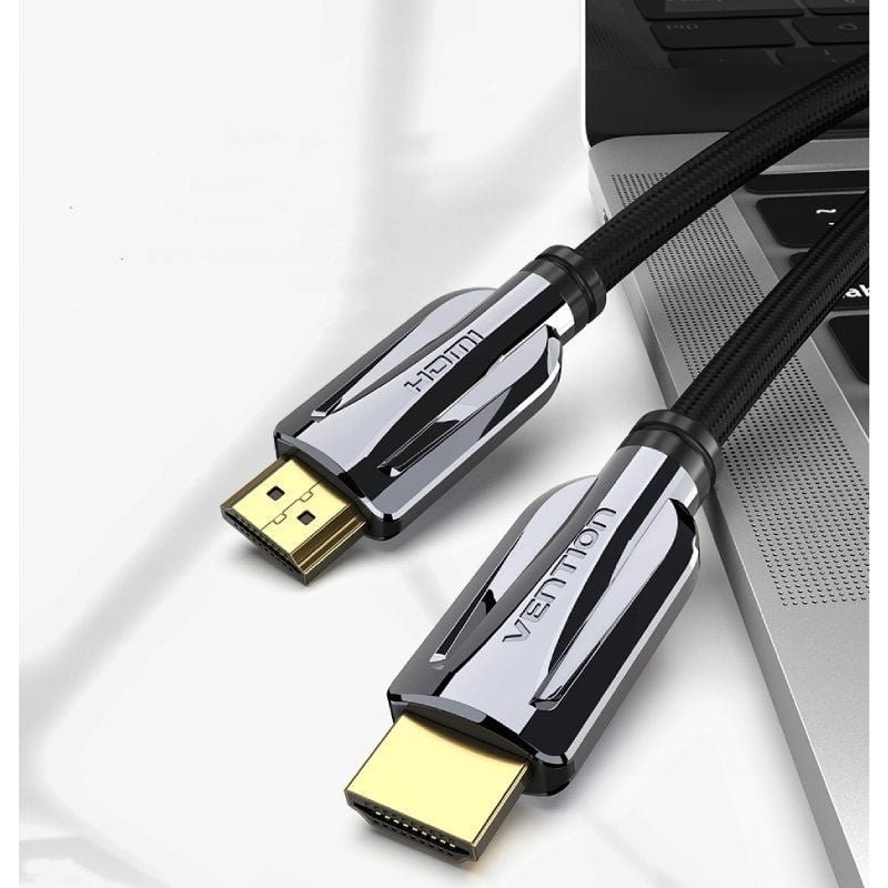Cable HDMI 2.1 8K Vention AALBH/ HDMI Macho - HDMI Macho/ 2m/ Gris y Negro - изображение 2