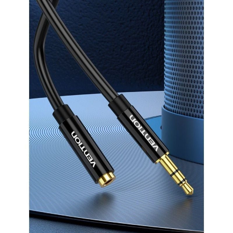 Cable Estéreo Vention BBZBF/ Jack 3.5 Macho - Jack 3.5 Hembra/ 1m/ Negro - изображение 2