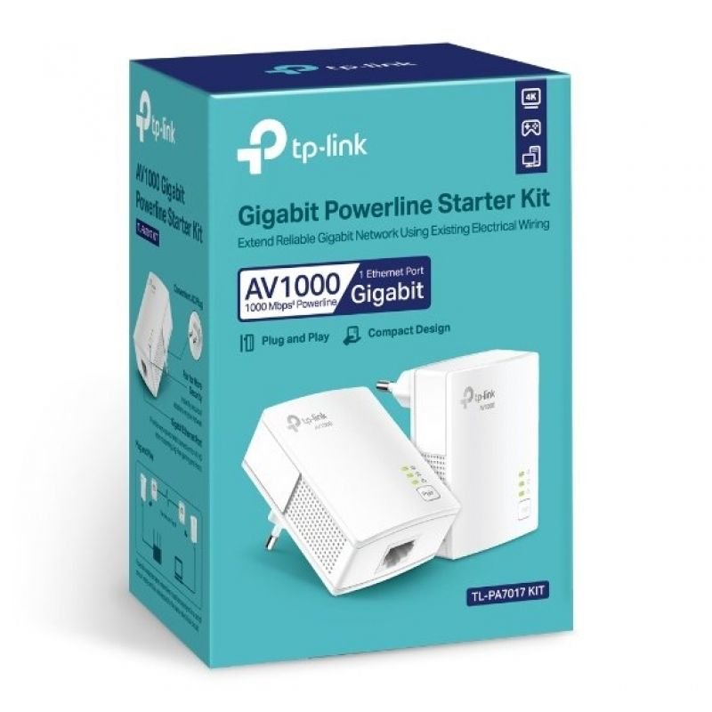 Adaptador Powerline TP-Link TL-PA7017Kit 1000Mbps/ Alcance 300m/ Pack de 2 - изображение 5