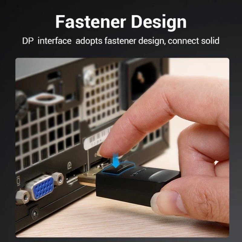 Cable Conversor Vention HBLBG/ DisplayPort Macho - VGA Macho/ 1.5m/ Negro - изображение 3