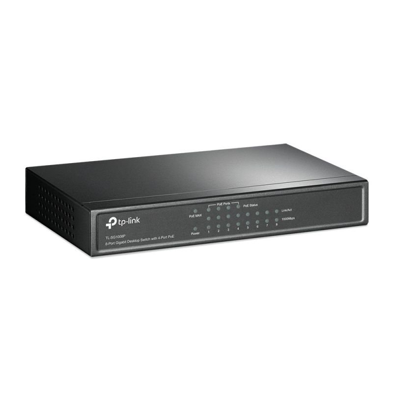 Switch TP-Link TL-SG1008P 8 Puertos/ RJ-45 10/100/1000 PoE - изображение 3