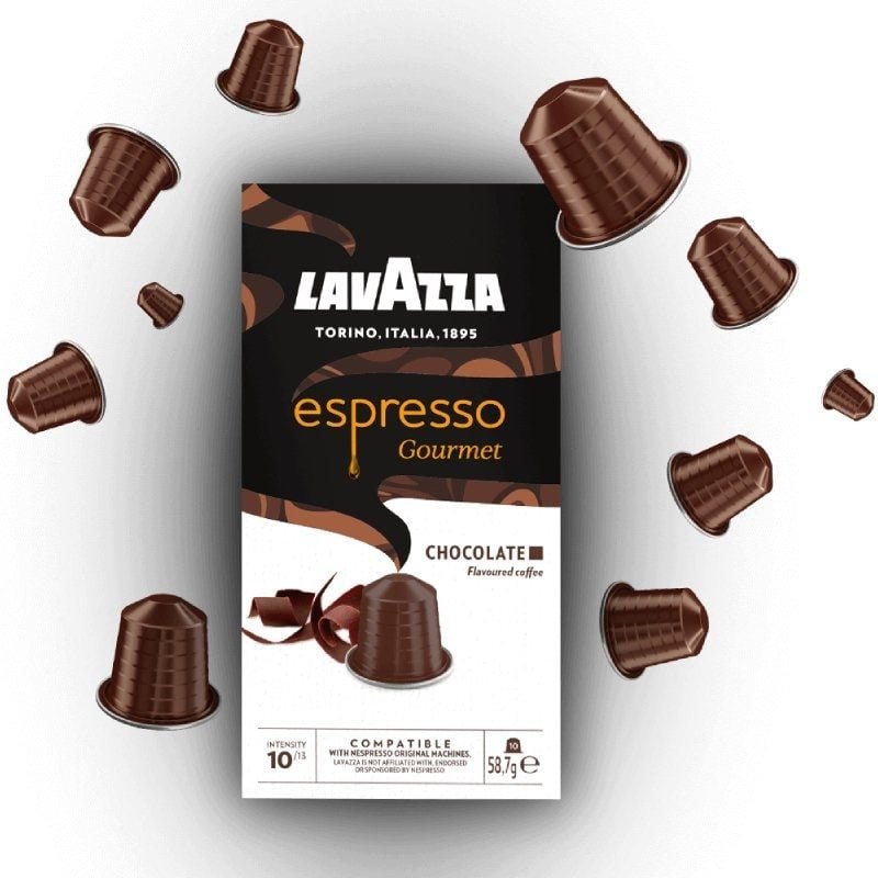 Cápsula Lavazza Espresso Gourmet Chocolate para cafeteras Nespresso/ Caja de 10 - изображение 3