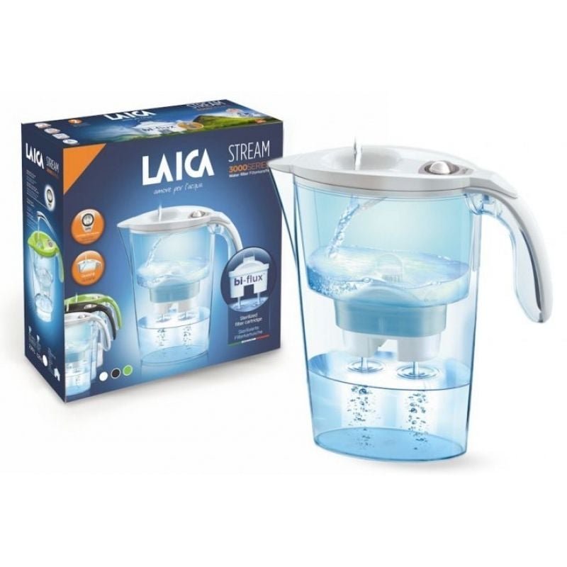 Pack Jarra Filtrante Laica Stream Line/ 2.3L/ Blanca/ Jarra + 3 Filtros BI-FLUX - изображение 2