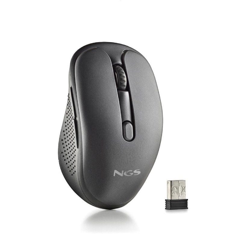 Ratón Inalámbrico NGS Evo Rust/ Batería recargable/ Hasta 1600 DPI/ Negro - изображение 4
