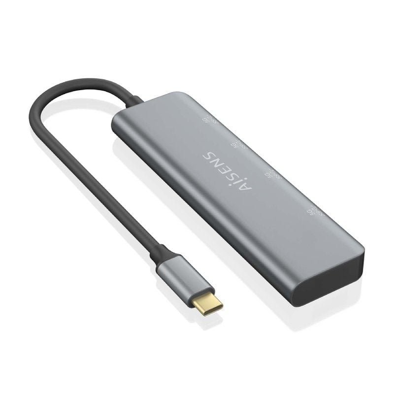 Hub USB Tipo-C Aisens A109-0763/ 2xUSB/ 2xUSB Tipo-C/ Gris - изображение 2