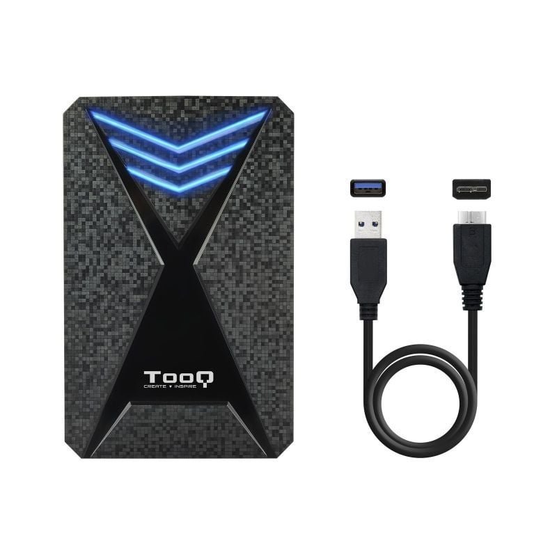 Caja Externa Gaming para Disco Duro de 2.5" TooQ TQE-2550BL/ USB 3.1/ Sin tornillos - изображение 4