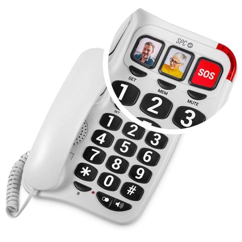 Teléfono SPC Confort Numbers 2/ Blanco - изображение 3