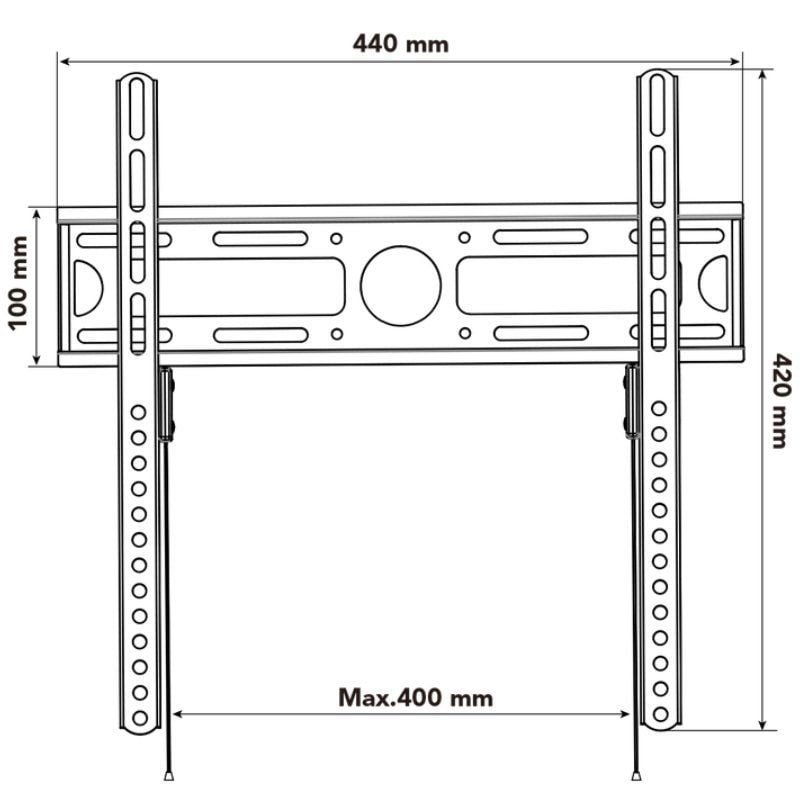Soporte de Pared Nox Lite Wall Stand para Monitores y TV de 23-55"/ hasta 35kg - изображение 4