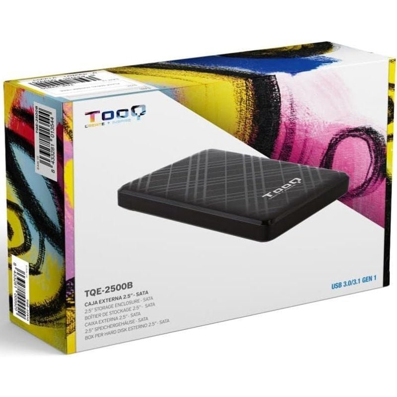 Caja Externa para Disco Duro de 2.5" TooQ TQE-2500B/ USB 3.1/ Sin Tornillos - изображение 5