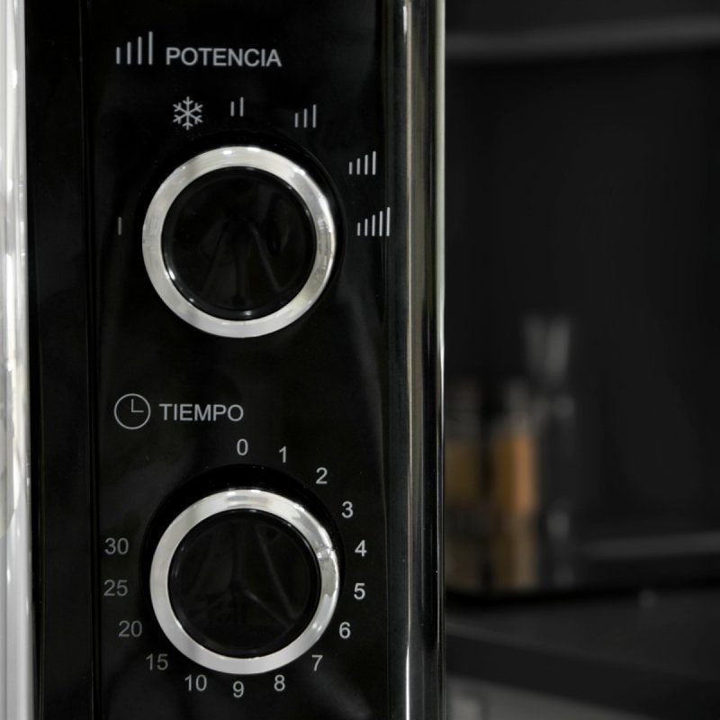 Microondas Grunkel Vintage MW-20NEGRO/ 700W/ Capacidad 20L/ Negro - изображение 3