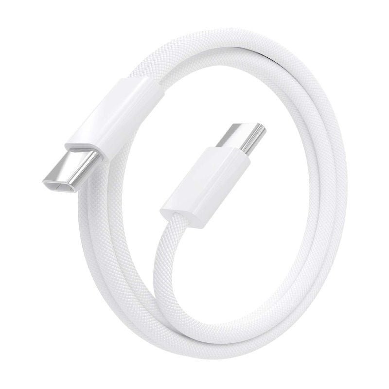 Cable USB 2.0 Tipo-C Aisens A107-0855/ USB Tipo-C Macho - USB Macho/ Hasta 60W/ 480Mbps/ 1m/ Blanco - изображение 2