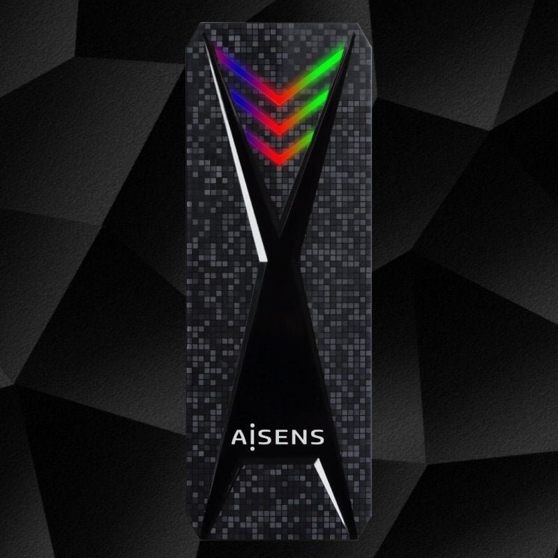 Caja Externa para Disco SSD M.2 NVMe Aisens ASM2-RGB013B/ USB 3.2 Gen2/ Sin Tornillos - изображение 5