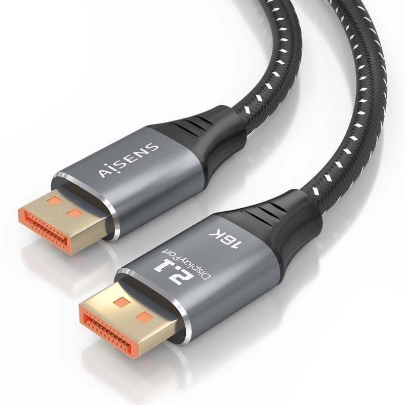 Cable DisplayPort 2.1 16K Aisens A158-0903/ DisplayPort Macho - DisplayPort Macho/ 80Gbps/ 2m/ Negro - изображение 3