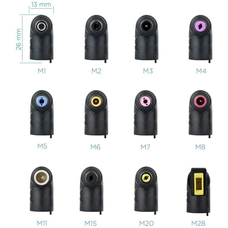 Cargador de Portátil TooQ TQLC-90BS02AT/ 90W/ Automático/ 12 Conectores/ Voltaje 12-20V/ 1 USB - изображение 2